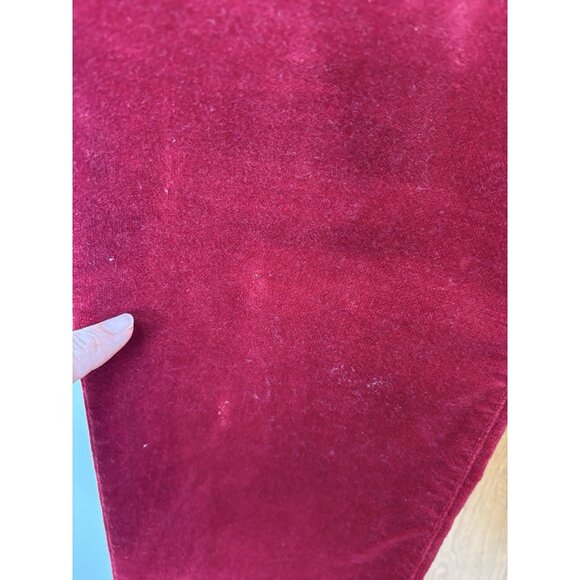 Talbots Signature Red Velvet Pants Womens Waist 30 Costume Christmas Santa Claus - Picture 9 of 10